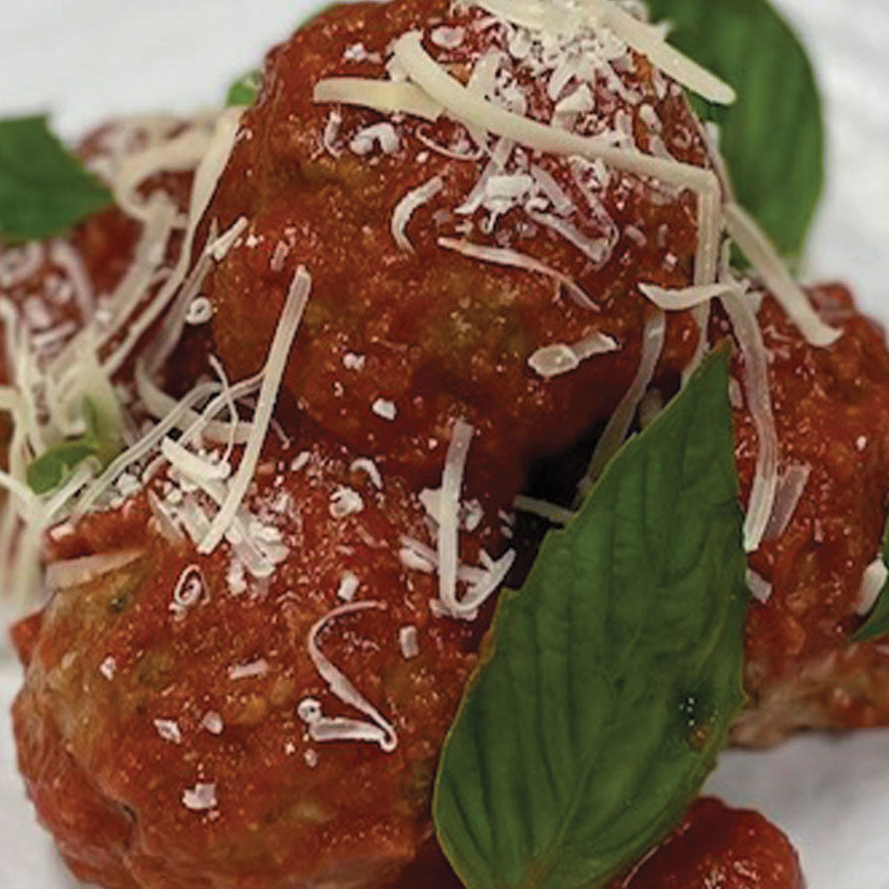 (5) 4oz Fully Cooked Meatballs in Marinara sauce